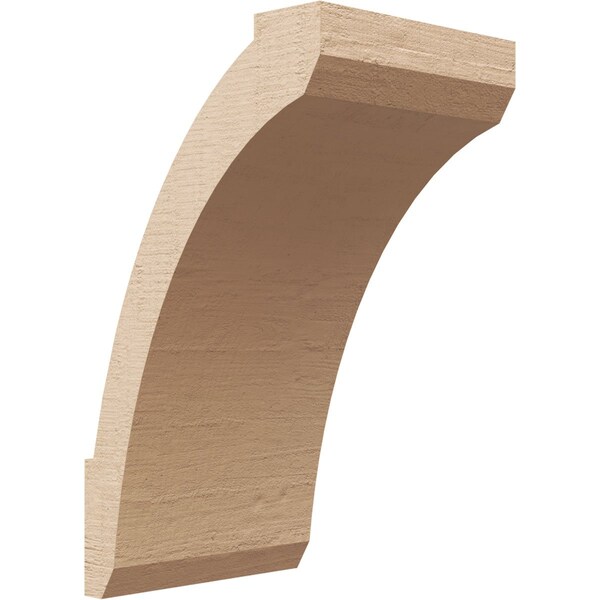 Ekena Millwork 5-inch W x 6-inch D x 10-inch H Lafayette Rough Cedar Woodgrain TimberThane Knee Brace, Primed BRCUR05X06X10LFTRCPR - main